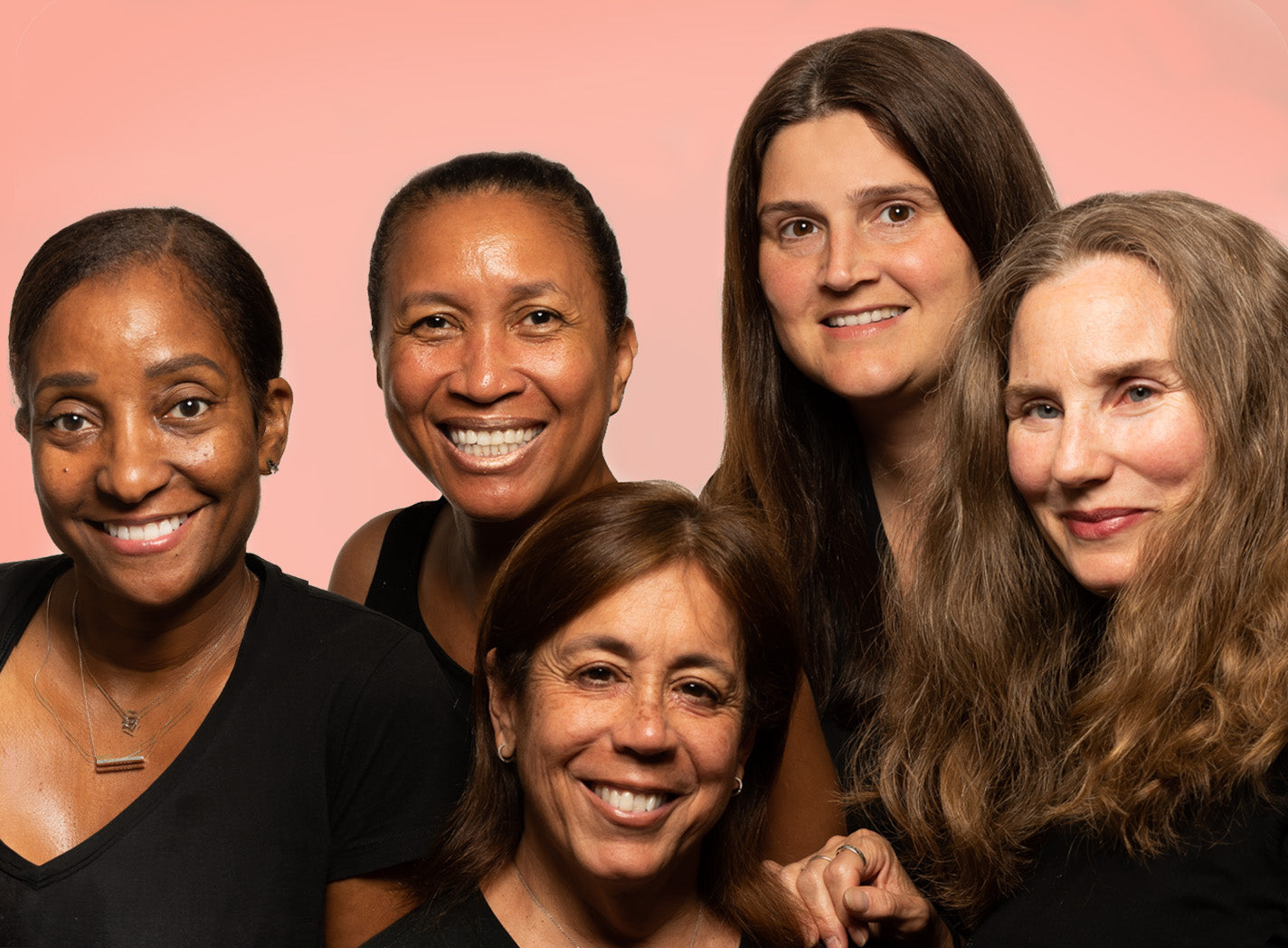 These are all real women who are not models that are over 40, including Caire co-founder Lorrie King, These women used Caire during this photo shoot.  No makeup, no glam squad, no retouching.  Just us real women with glowing, smooth, soft skin. 