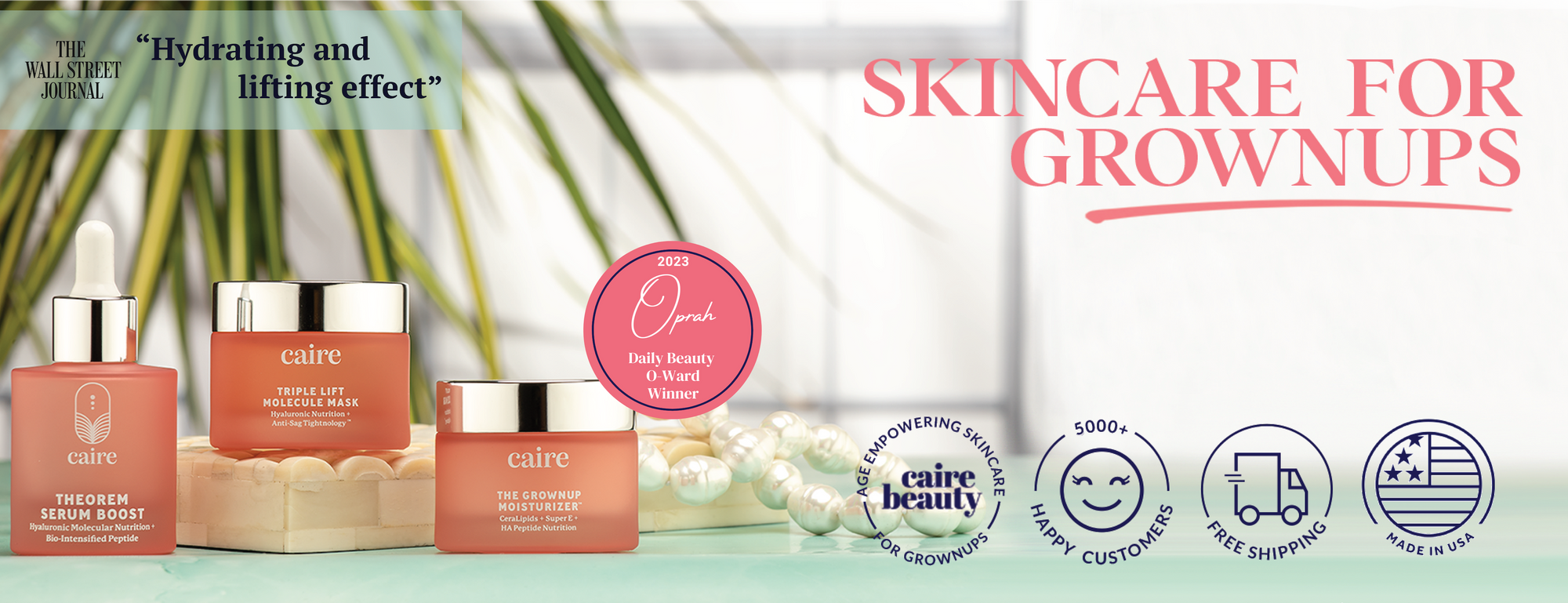 Skincare for Grownups Images of all three Caire Products | Caire