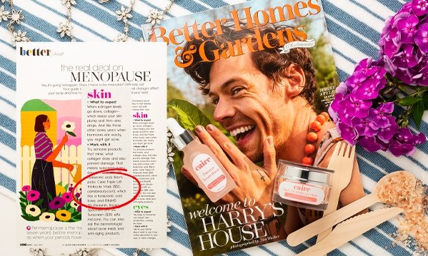 Caire in the News: Better Homes & Gardens Better Health | The Real Deal With Menopause Featuring Caire Beauty - Caire Beauty