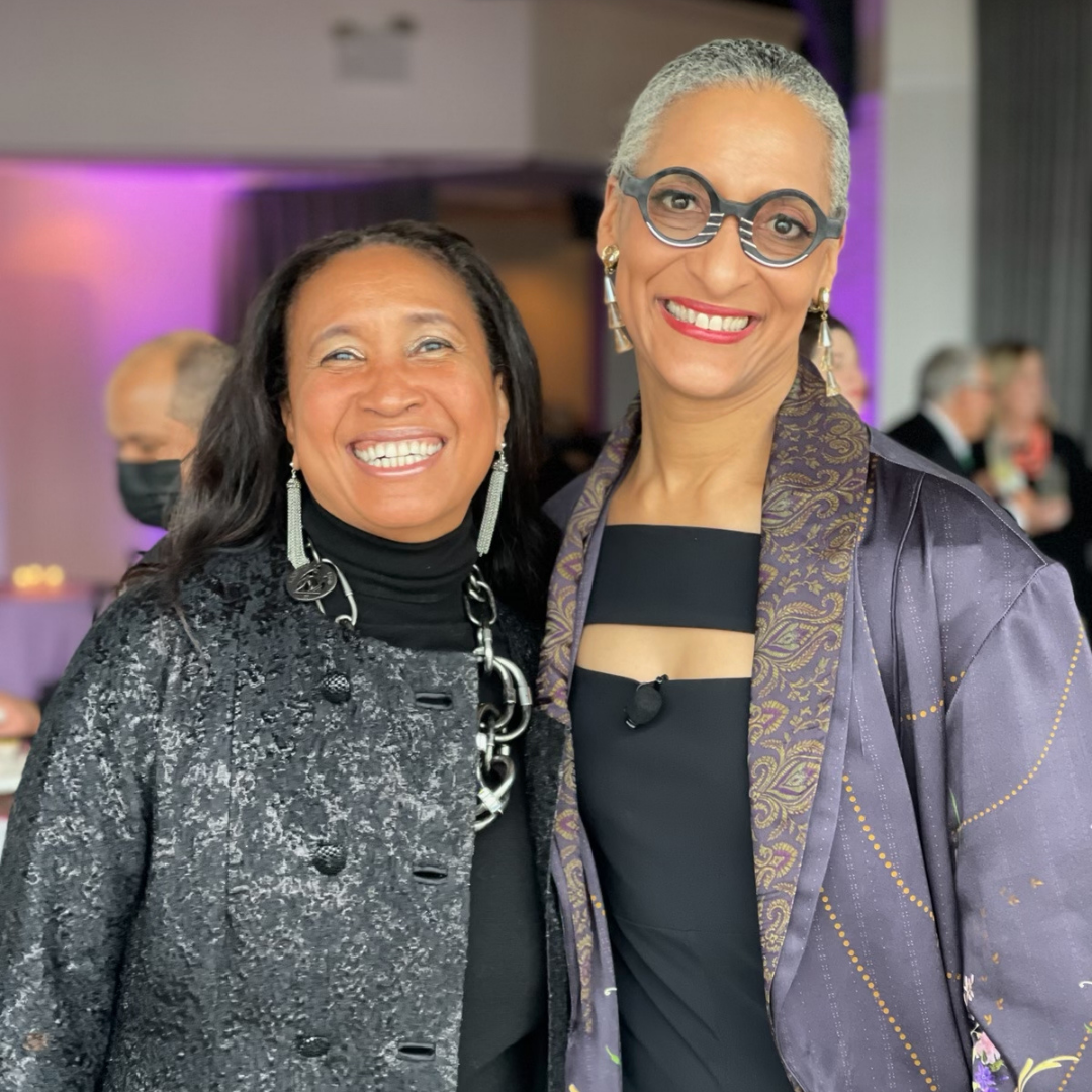 Chef Carla Hall & Co-Founder Lorrie King Attending one of Carla's favorite charitable organizations the Helen Keller International Gala in New York City
