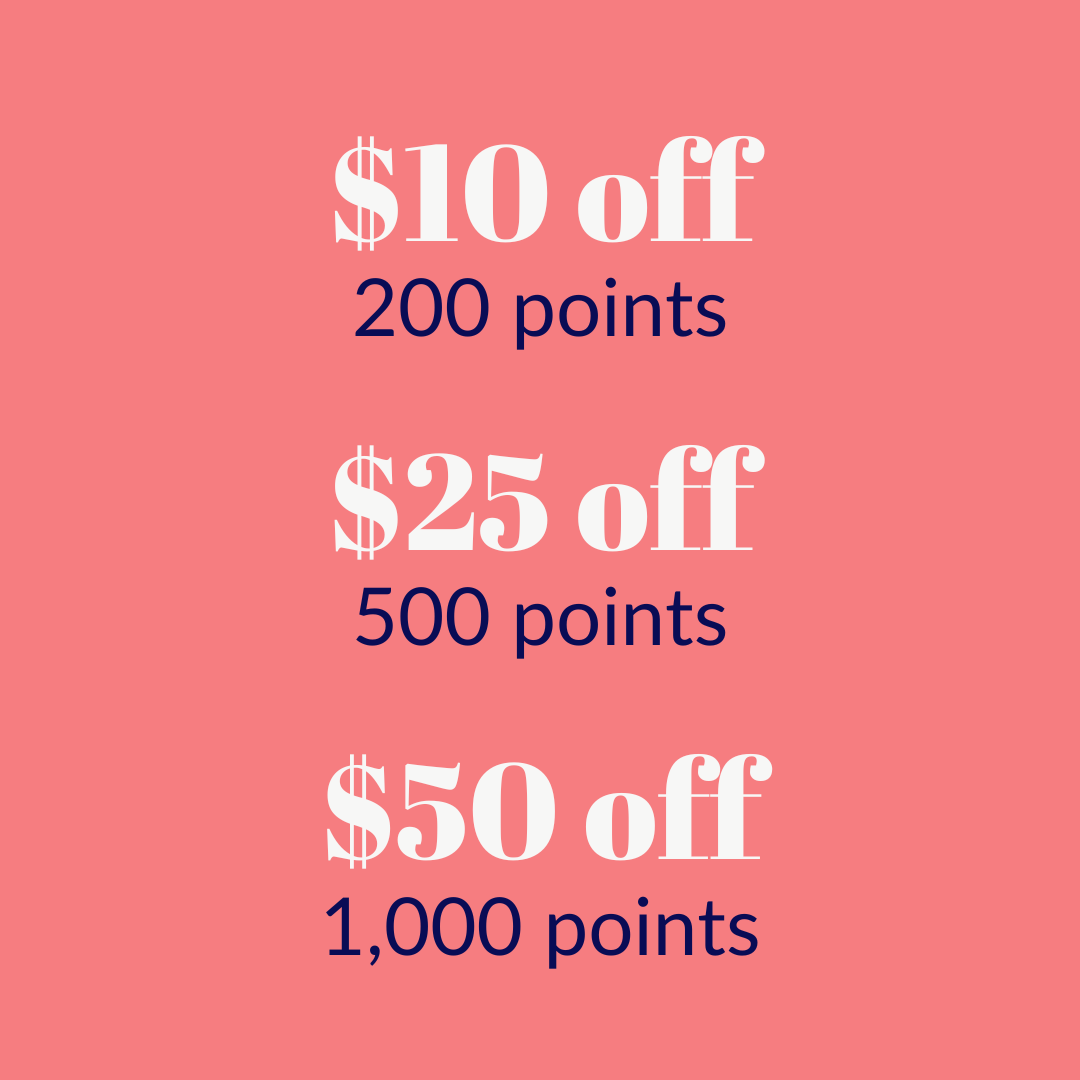 HOW TO REDEEM POINTS  Your age-awesome points can be redeemed for cash rewards! Once you’re done shopping, log in or sign up to redeem any coupons you qualify for at checkout! $10 off 200 points; $25 off 500 points; $50 off 1,000 points