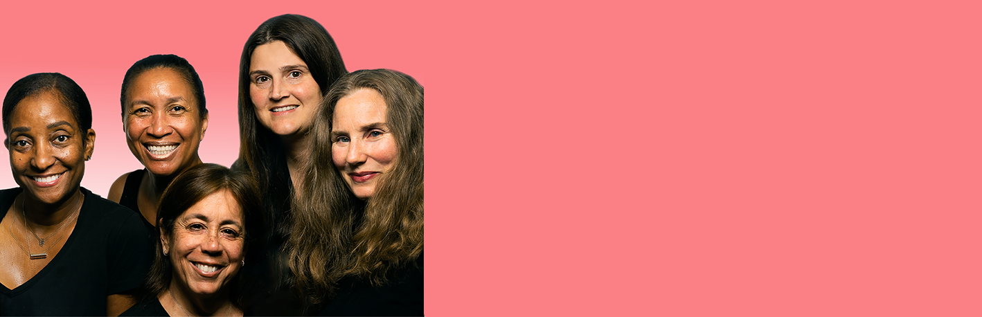 Photos of Caire's friends who just used the Caire mask and serum in their 40s, 50s and 60s