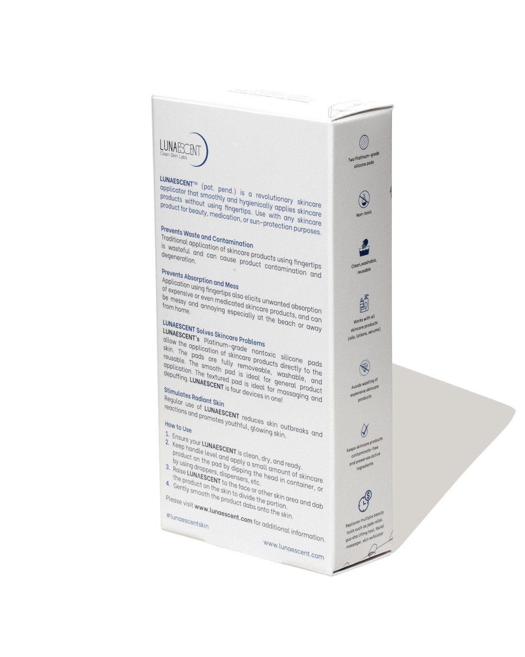 LUNAESCENT Touch - Free Skincare Applicator with Spatula by LUNAESCENT