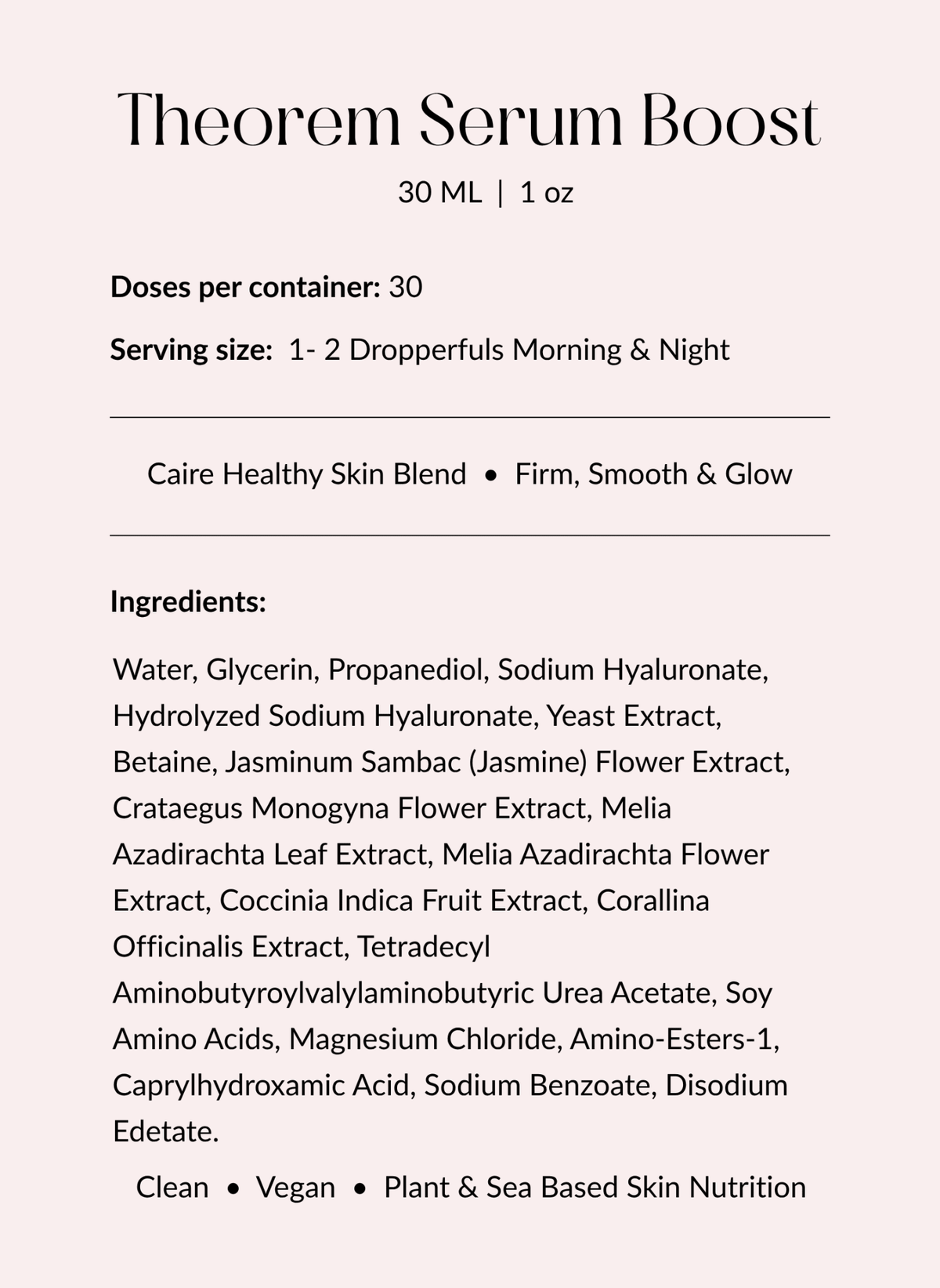 Theorem Serum Boost 30mL | 1 oz.