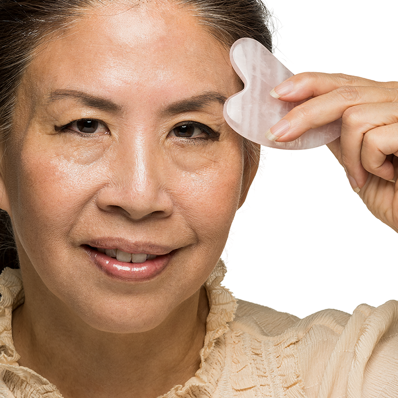 Gua Sha Rose Quartz Face Ritual Stone