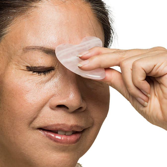 Gua Sha Rose Quartz Face Ritual Stone