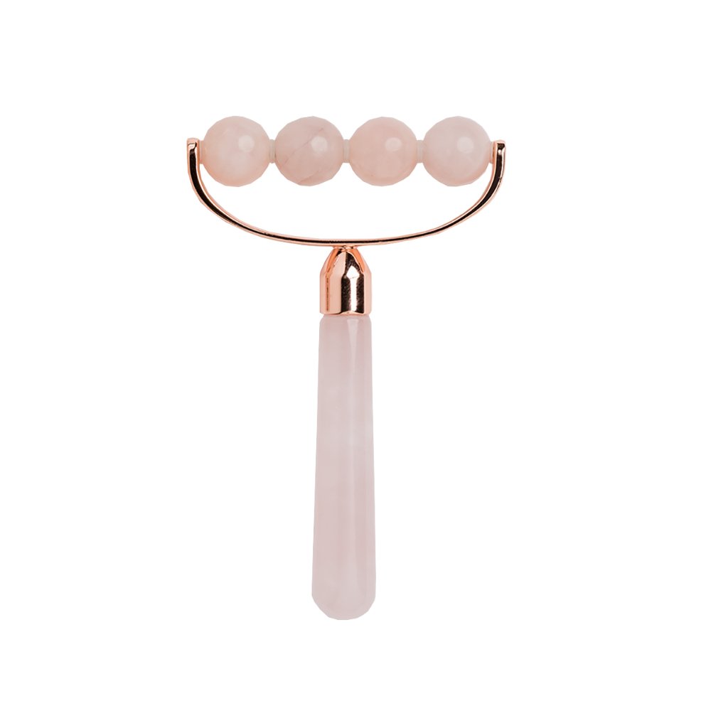 Stress Relief Rose Quartz Facial & Body Roller | Caire Beauty Stress Relief Rose Quartz Facial & Body Roller | Caire Beauty